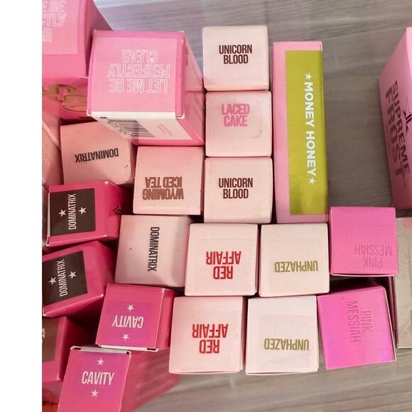 Jeffree Star Makeup Bundle Lot Lipstick Lip Gloss Palette Highlighter Eyeshadow - Picture 3 of 4